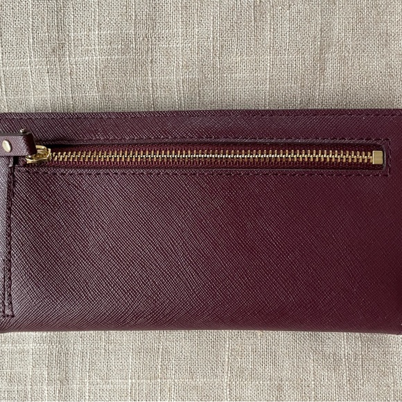 Kate Spade Staci Large Slim Bifold Wallet in Plum - Picture 4 of 4